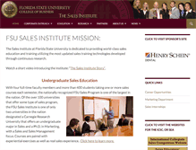 Tablet Screenshot of fsusalesinstitute.com